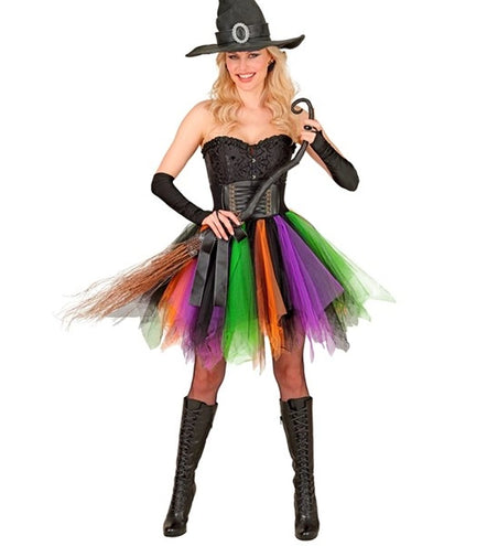 Widmann SRL Tutu paars/groen/oranje Nora