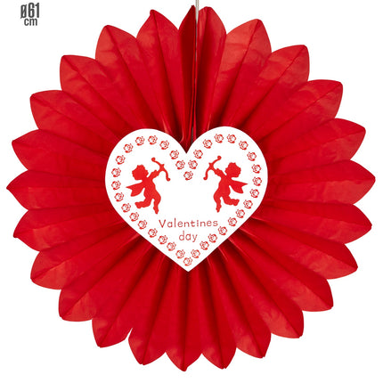 Widmann SRL Valentijnsdag decoratie hart van papier