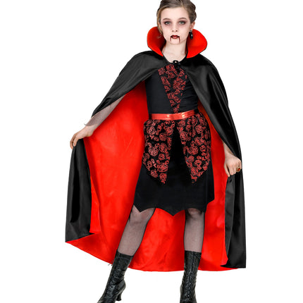Widmann SRL Vampier cape met rode binnenzijde