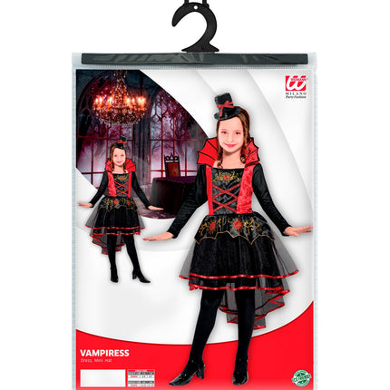 Widmann SRL Vampier jurkje zwart kinderen