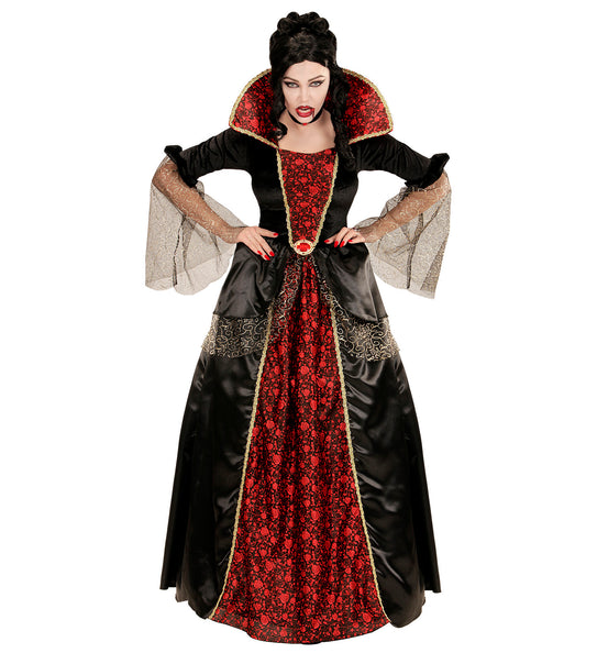 Widmann SRL Vampieren jurk zwart rood creepy