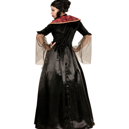 Widmann SRL Vampieren jurk zwart rood creepy