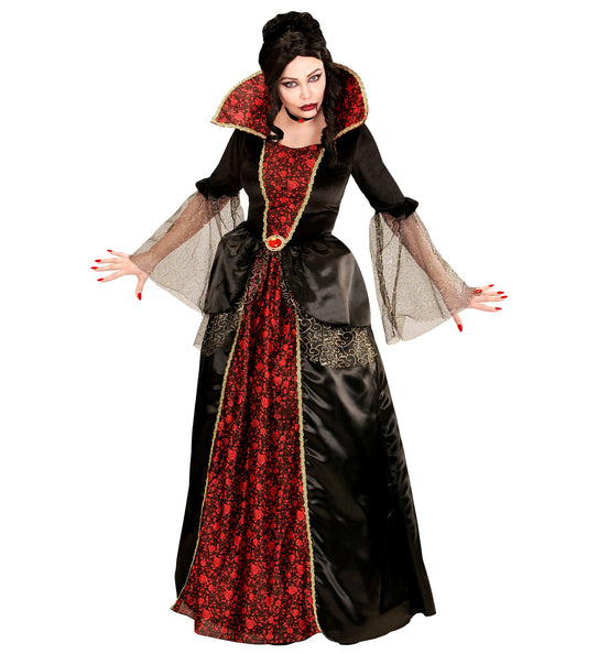 Widmann SRL Vampieren jurk zwart rood creepy