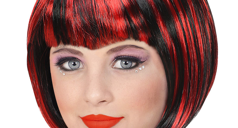 Widmann SRL Vampieren pruik rood zwart kind