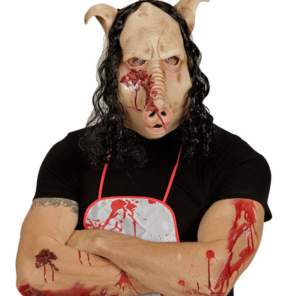 Widmann SRL Varkenskop masker voor een party