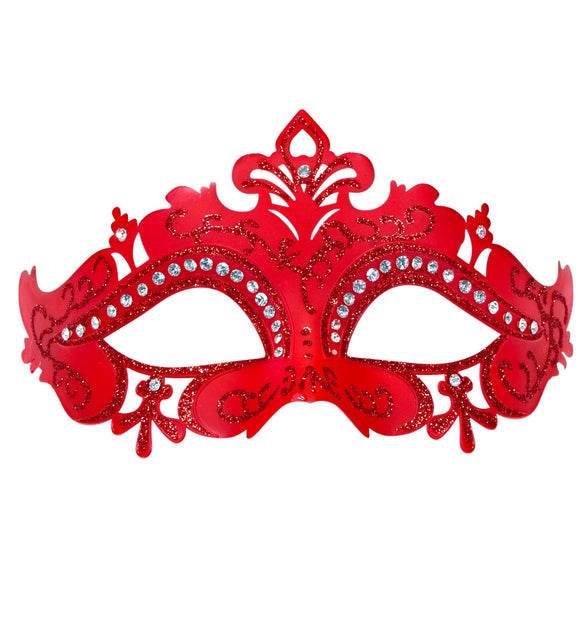 Widmann SRL Venetiaans oogmasker Lune rood