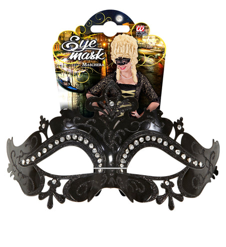 Widmann SRL Venetiaans oogmasker Vera zwart