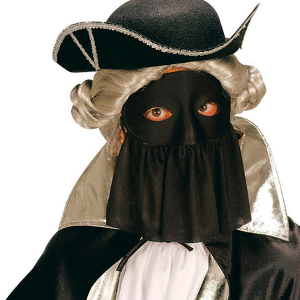 Widmann SRL Venetiaans oogmasker zwart met sluier