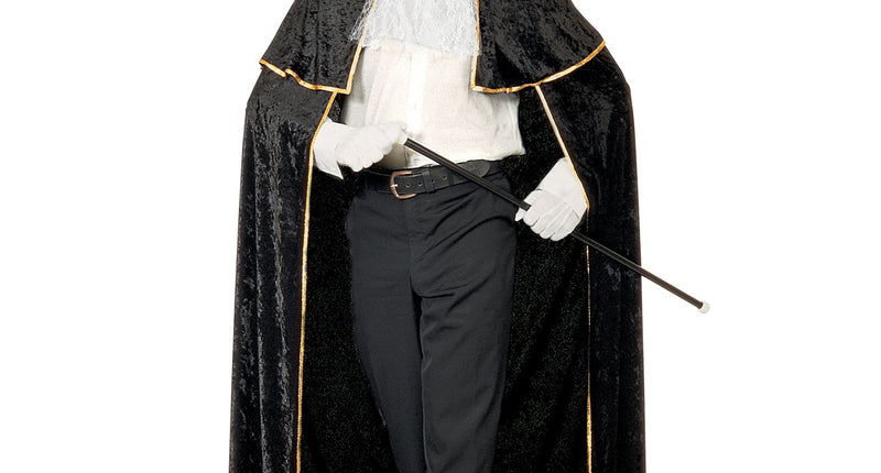 Widmann SRL Venetiaanse cape zwart fluweel