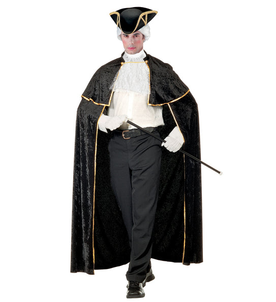 Widmann SRL Venetiaanse cape zwart fluweel