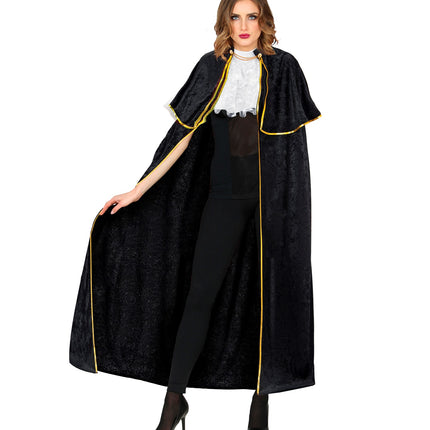 Widmann SRL Venetiaanse cape zwart fluweel