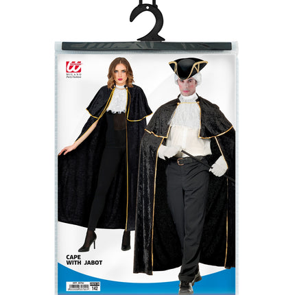 Widmann SRL Venetiaanse cape zwart fluweel