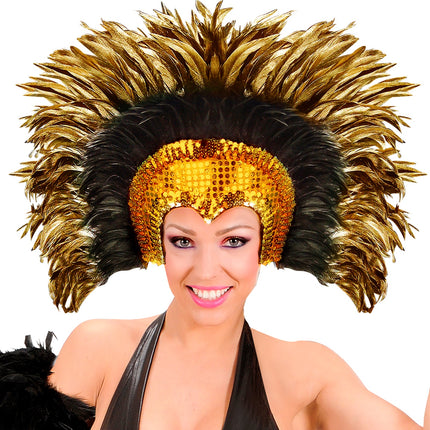 Widmann SRL Veren hoofdbedekking Cabaret goud