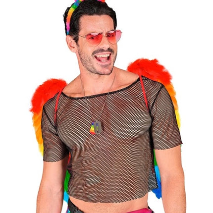 Widmann SRL Veren vleugels regenboog opvouwbaar 50 x 50cm Thijs