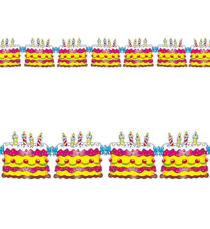 Widmann SRL Verjaardag slinger taarten 3 meter