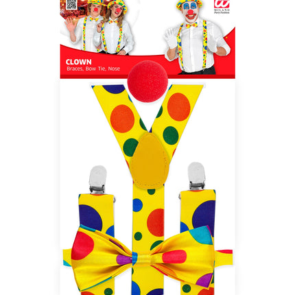 Widmann SRL Verkleedset clown bolletjes