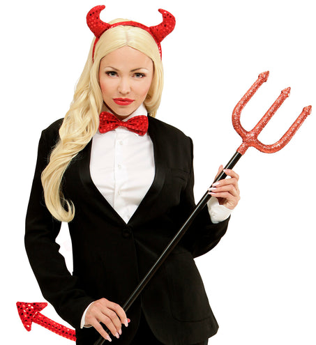 Widmann SRL Verkleedset duivel met pailletten