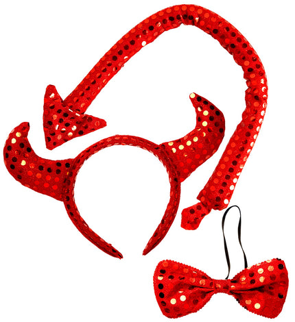 Widmann SRL Verkleedset duivel met pailletten