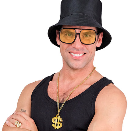 Widmann SRL Verkleedset hip hop zwart