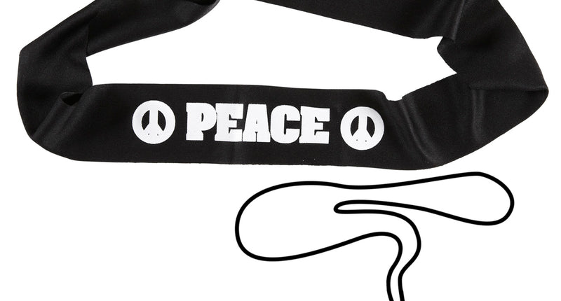 Widmann SRL Verkleedset Hippie peace met bril ketting en haarband