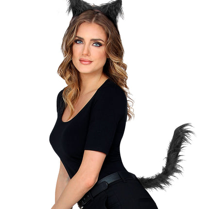 Widmann SRL Verkleedset kat zwart