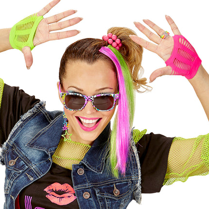 Widmann SRL Verkleedset retro neon jaren 80