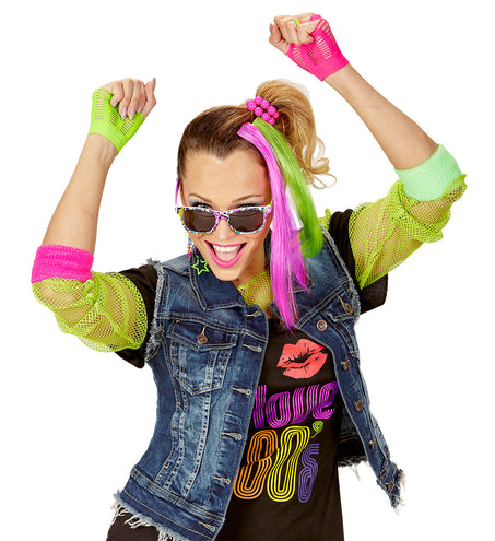 Widmann SRL Verkleedset retro neon jaren 80