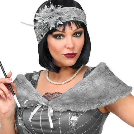 Widmann SRL Verkleedset Roaring  20's grijs