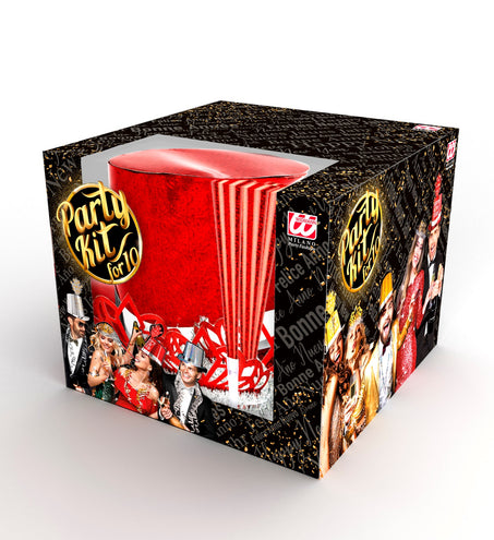 Widmann SRL Versierset Happy New Year rood