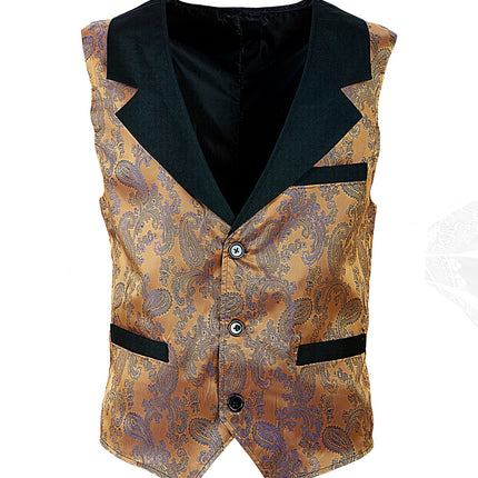 Widmann SRL Vest bruin vintage steampunk