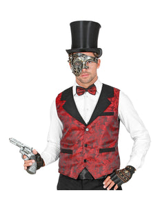 Widmann SRL Vest rood vintage steampunk