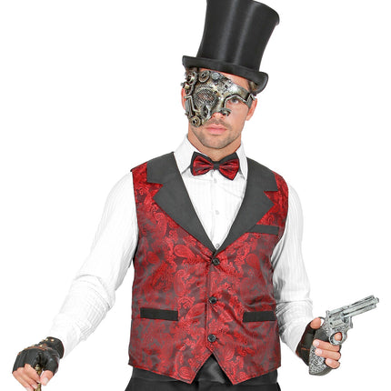 Widmann SRL Vest rood vintage steampunk