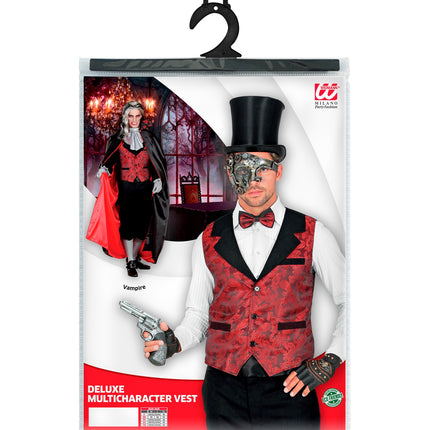 Widmann SRL Vest rood vintage steampunk