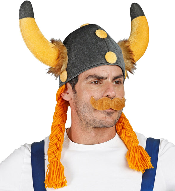 Widmann SRL Viking helm met vlechten