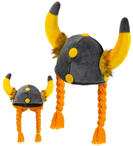 Widmann SRL Viking helm met vlechten