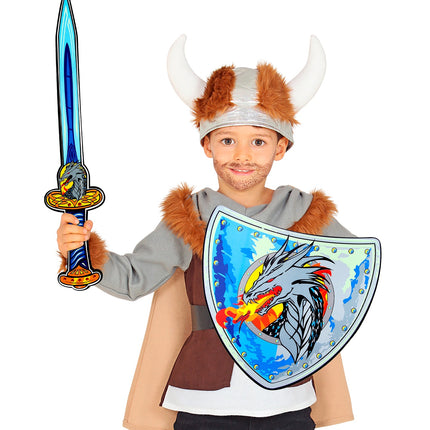 Widmann SRL Viking zwaard met schild kinderen