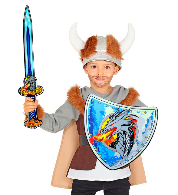 Widmann SRL Viking zwaard met schild kinderen