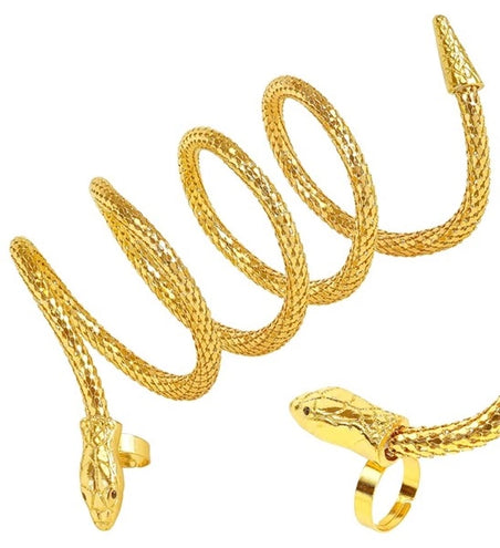 Widmann SRL Vinger armband slang goud Teun