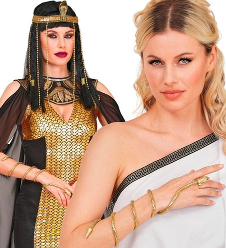 Widmann SRL Vinger armband slang goud Teun