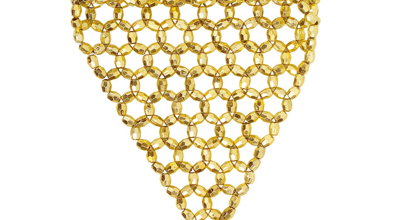 Widmann SRL vingerhandschoen uit gouden pareltjes