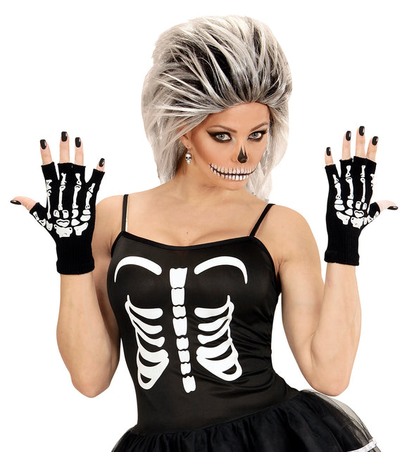 Widmann SRL Vingerloze handschoen skelet