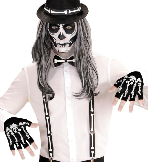 Widmann SRL Vingerloze handschoen skelet