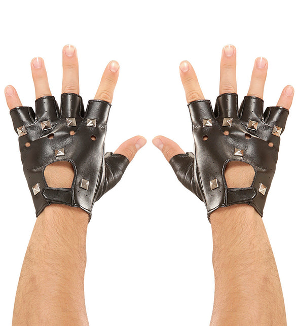 Widmann SRL Vingerloze handschoenen mat spijkers