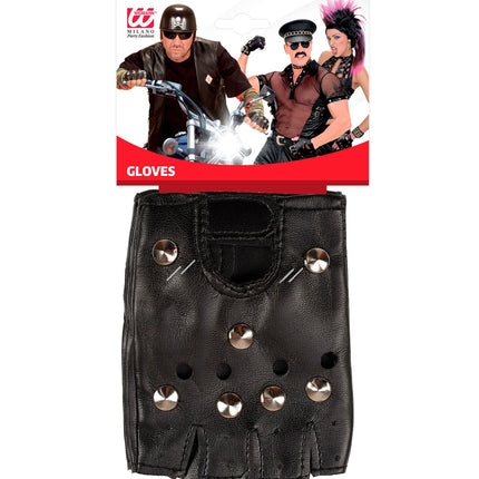 Widmann SRL Vingerloze handschoenen met studs