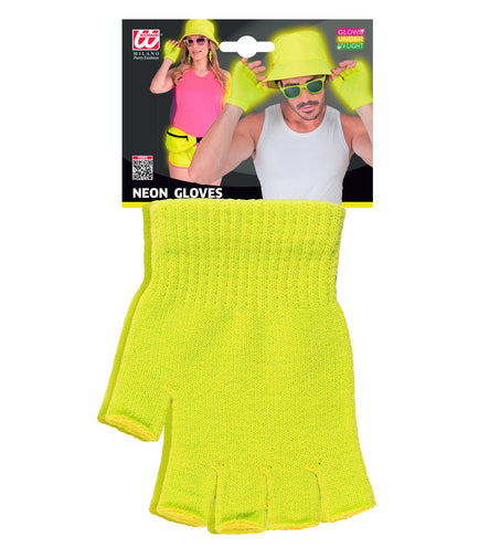 Widmann SRL Vingerloze handschoenen neon geel