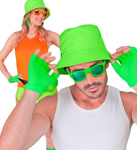 Widmann SRL Vingerloze handschoenen neon groen