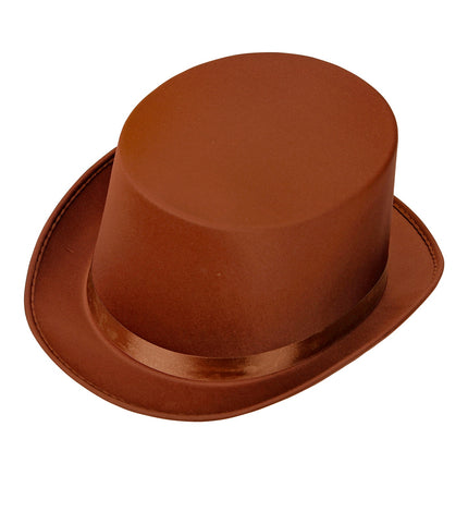 Widmann SRL Vintage bruine hoge hoed