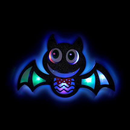 Widmann SRL Vleermuis wanddecoratie met lampjes