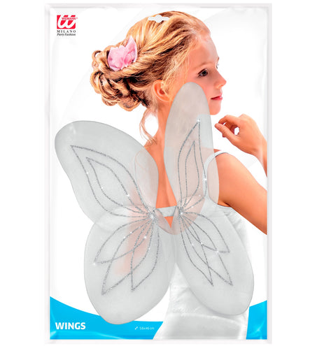 Widmann SRL VLEUGELS GLITTER, WIT