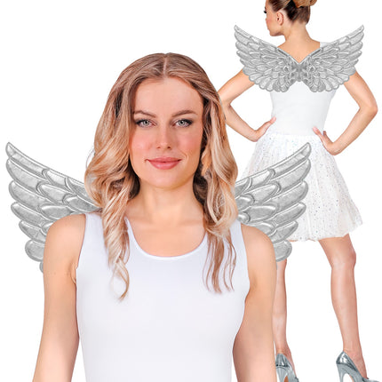 Widmann SRL Vleugels zilver 57x26 cm